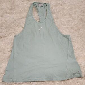 GYMSHARK Stringer Tank Top Racerback Mint Green  Size Small EUC
